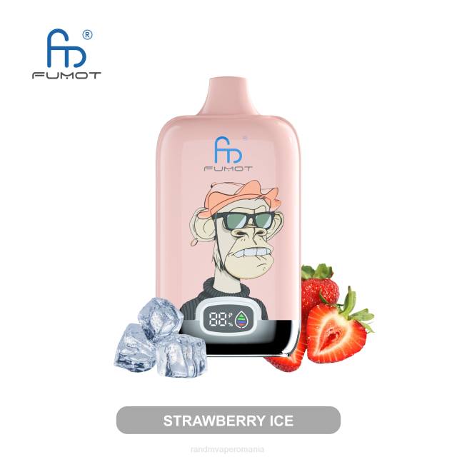 RandM Vapes - Fumot Original RandM Digital Box baterie 12000 și dispozitiv de vape cu afișaj lichid HXFL12 mango pe gheață
