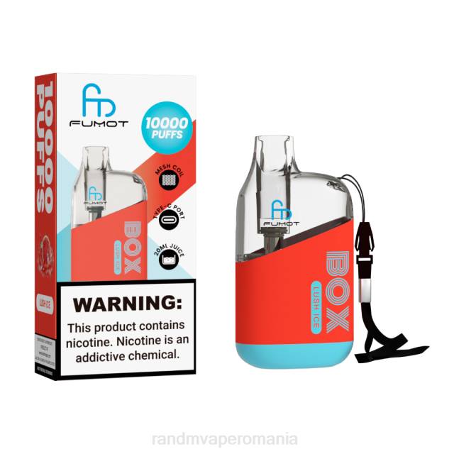 RandM Disposable Vape - Fumot Original RandM Tornado Box Dispozitiv de vape pentru controlul fluxului de aer 10000 1buc HXFL86 gheață luxuriantă
