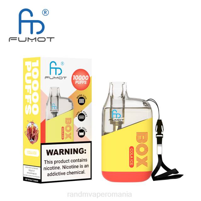 RandM Tornado Flavors - Fumot Original RandM Tornado Box Dispozitiv de vape pentru controlul fluxului de aer 10000 1buc HXFL100 gheata de cola