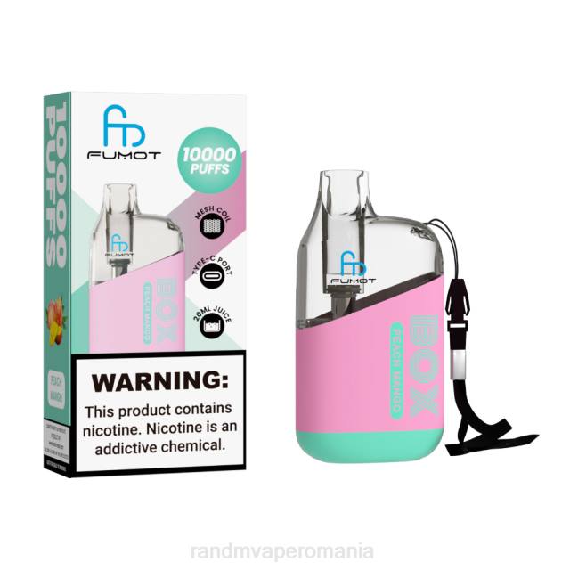RandM Tornado Flavors - Fumot Original RandM Tornado Box Dispozitiv de vape pentru controlul fluxului de aer 10000 1buc HXFL90 piersici mango