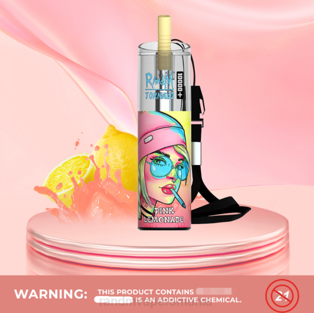 RandM Tornado Sale - RandM Tornado 10000 plus dispozitiv de vape pentru controlul fluxului de aer 1buc HXFL77 limonadă roz