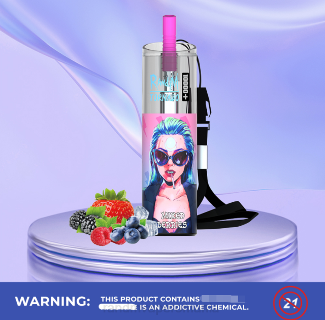 RandM Vape Sale - RandM Tornado 10000 plus dispozitiv de vape pentru controlul fluxului de aer 1buc HXFL78 fructe de padure amestecate
