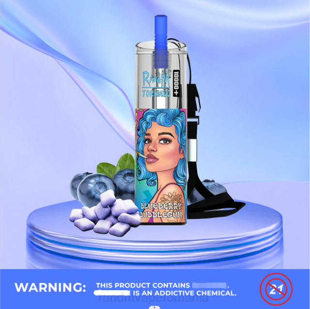RandM Vapes - RandM Tornado 10000 plus dispozitiv de vape pentru controlul fluxului de aer 1buc HXFL82 gumă de afine