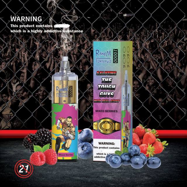 Best RandM Flavor - RandM Tornado Dispozitiv de vape pentru controlul fluxului de aer 10000 1buc HXFL105 fructe de padure amestecate