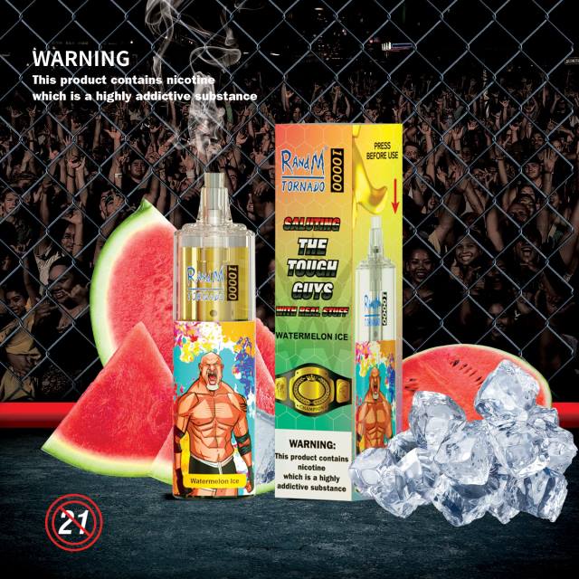 Best RandM Flavor - RandM Tornado Dispozitiv de vape pentru controlul fluxului de aer 10000 1buc HXFL125 gheata de pepene verde