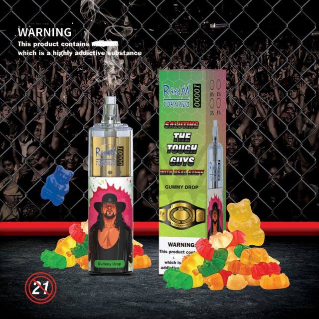 RandM Disposable Vape - RandM Tornado Dispozitiv de vape pentru controlul fluxului de aer 10000 1buc HXFL106 picătură de gumă