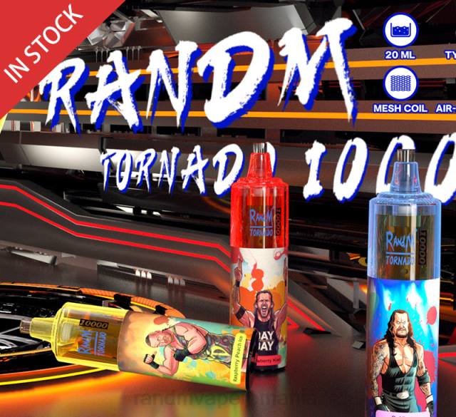 RandM Disposable Vape - RandM Tornado Dispozitiv de vape pentru controlul fluxului de aer 10000 1buc HXFL116 bomboane curcubeu