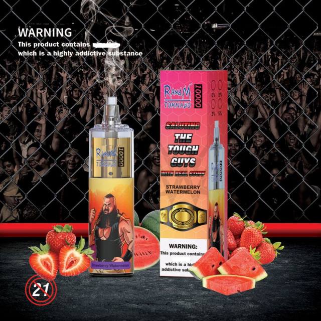 RandM Disposable Vape - RandM Tornado Dispozitiv de vape pentru controlul fluxului de aer 10000 1buc HXFL116 bomboane curcubeu