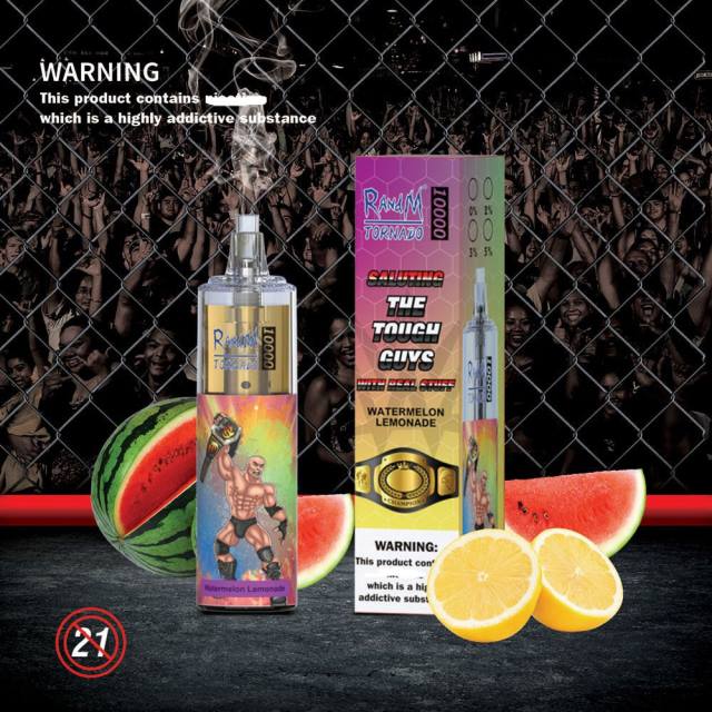 RandM Disposable Vape - RandM Tornado Dispozitiv de vape pentru controlul fluxului de aer 10000 1buc HXFL116 bomboane curcubeu