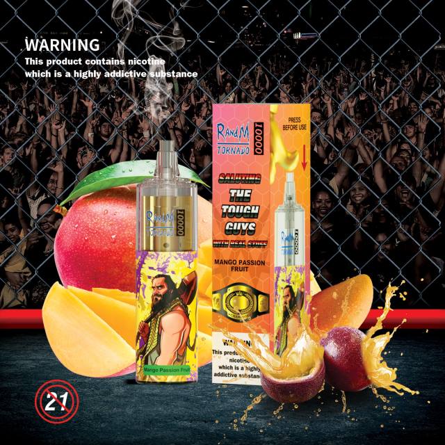 RandM Tornado Sale - RandM Tornado Dispozitiv de vape pentru controlul fluxului de aer 10000 1buc HXFL117 fructul pasiunii mango