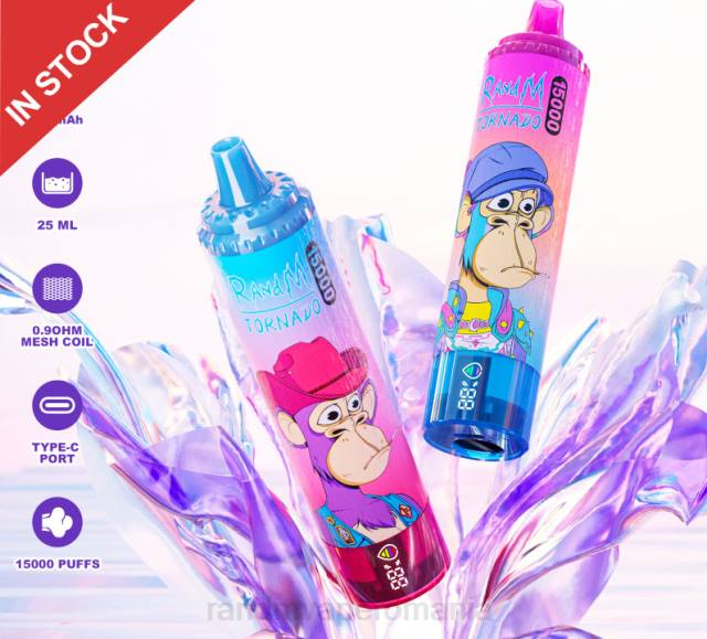 RandM Tornado Disposable Vape - Fumot RandM Tornado Dispozitiv de vape 15000 cu baterie și afișaj ejuice versiunea 1 HXFL19 măr acru
