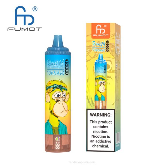 RandM Tornado Disposable Vape - Fumot RandM Tornado Dispozitiv de vape 15000 cu baterie și afișaj ejuice versiunea 1 HXFL19 măr acru