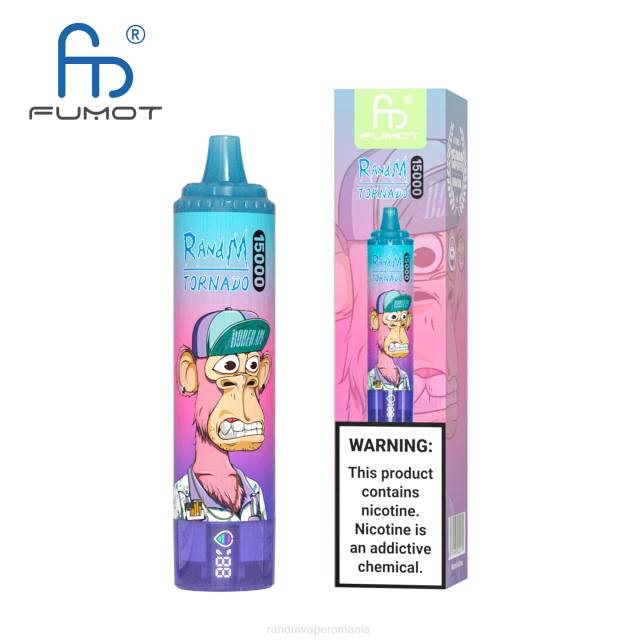 RandM Tornado Disposable Vape - Fumot RandM Tornado Dispozitiv de vape 15000 cu baterie și afișaj ejuice versiunea 1 HXFL19 măr acru