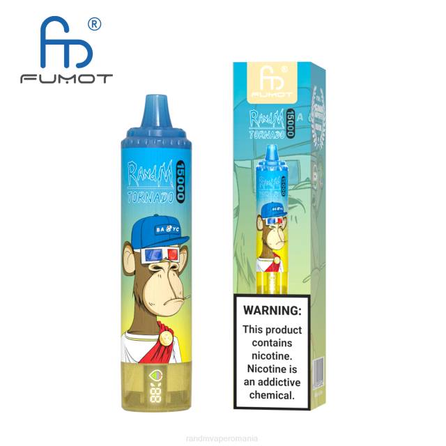 RandM Tornado Disposable Vape - Fumot RandM Tornado Dispozitiv de vape 15000 cu baterie și afișaj ejuice versiunea 2 HXFL39 kiwi guava fructul pasiunii