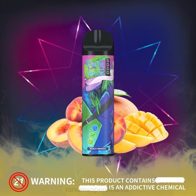 Best RandM Flavor - RandM Tornado Dispozitiv de vape pentru controlul fluxului de aer 8000 1buc HXFL245 pepene roșu de măr