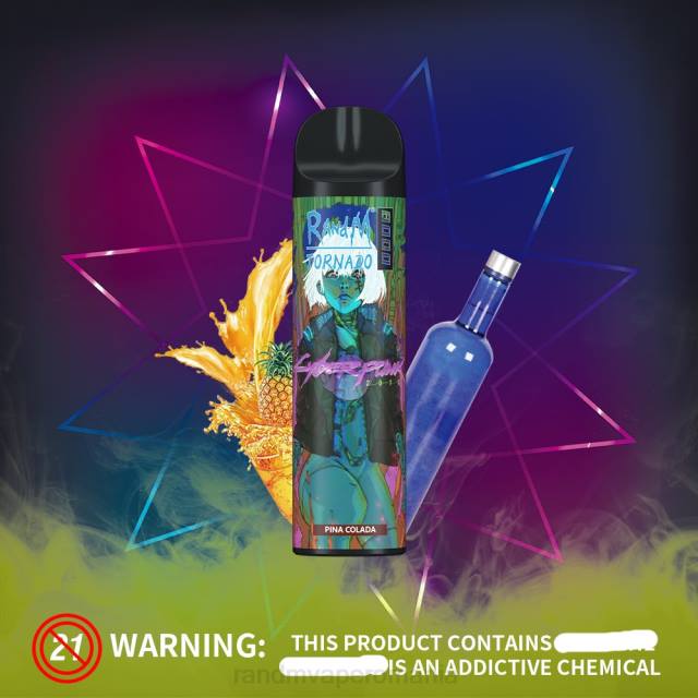 Best RandM Flavor - RandM Tornado Dispozitiv de vape pentru controlul fluxului de aer 8000 1buc HXFL245 pepene roșu de măr