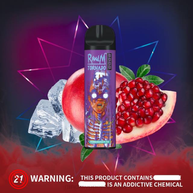 Best RandM Flavor - RandM Tornado Dispozitiv de vape pentru controlul fluxului de aer 8000 1buc HXFL245 pepene roșu de măr