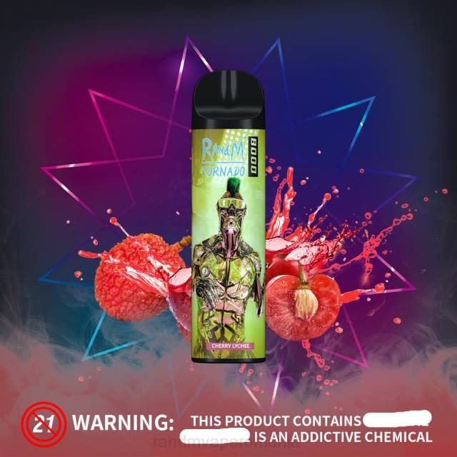 Best RandM Flavor - RandM Tornado Dispozitiv de vape pentru controlul fluxului de aer 8000 1buc HXFL245 pepene roșu de măr