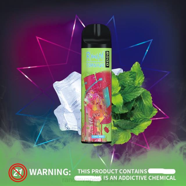 Best RandM Flavor - RandM Tornado Dispozitiv de vape pentru controlul fluxului de aer 8000 1buc HXFL245 pepene roșu de măr