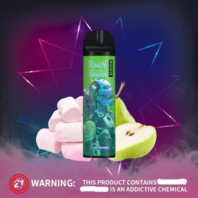 Best RandM Flavor - RandM Tornado Dispozitiv de vape pentru controlul fluxului de aer 8000 1buc HXFL245 pepene roșu de măr