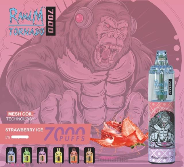 RandM Disposable Vape - RandM Tornado 7000 dispozitiv de vape pentru controlul fluxului de aer 1buc HXFL176 fructe de padure amestecate
