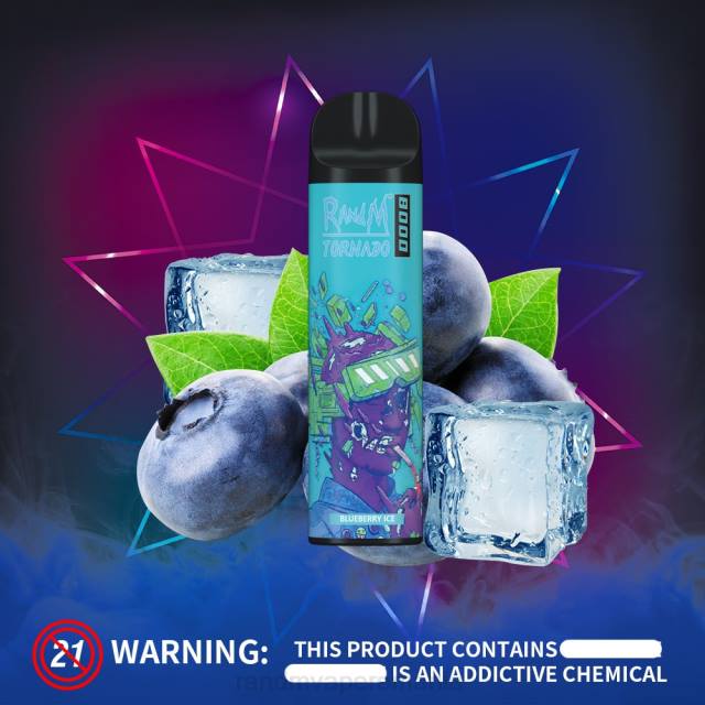 RandM Tornado Flavors - RandM Tornado Dispozitiv de vape pentru controlul fluxului de aer 8000 1buc HXFL240 măr acru