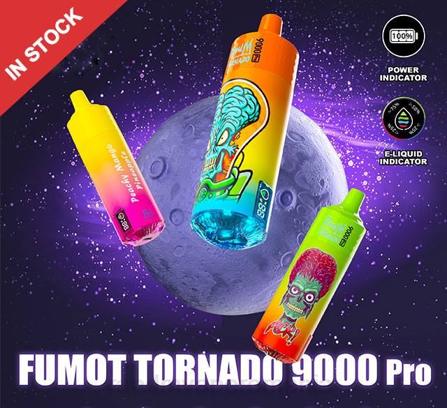 RandM Disposable Vape - Fumot RandM Tornado Dispozitiv de vape 9000 pro cu baterie și afișaj ejuice versiunea 2 HXFL216 vimto