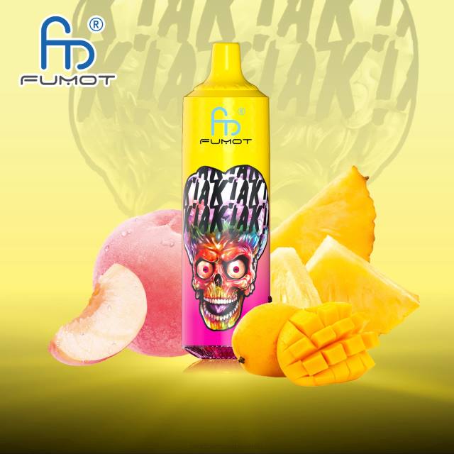 RandM Tornado Romania - Fumot RandM Tornado Dispozitiv de vape 9000 pro cu baterie și afișaj ejuice versiunea 1 HXFL193 piersici ananas mango