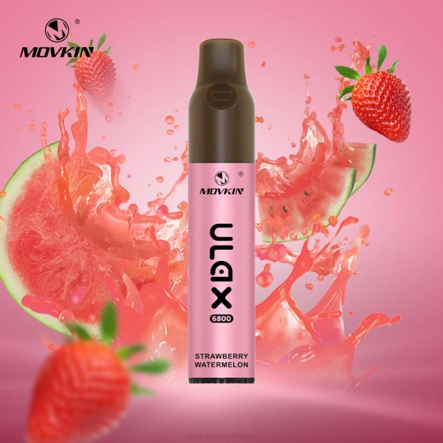 RandM Tornado Flavors - RandM Movkin Ulax 6800 (bobină ceramică) dispozitiv de vaporizare reîncărcabil de unică folosință HXFL70 pepene verde de căpșuni