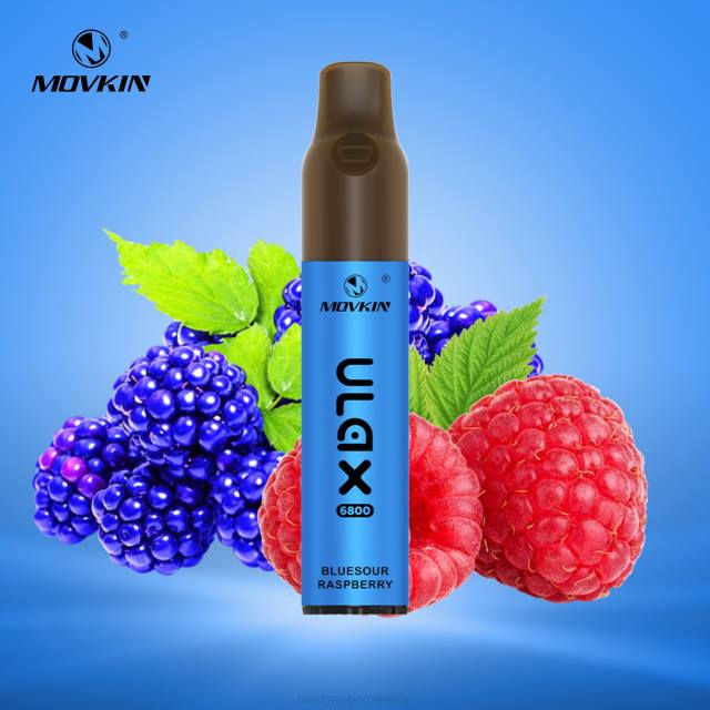 RandM Vape Sale - RandM Movkin Ulax 6800 (bobină ceramică) dispozitiv de vaporizare reîncărcabil de unică folosință HXFL68 zmeura bluesour