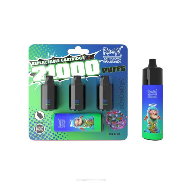 RandM Tornado Bucharest - RandM Sunax 21000 pod de control al fluxului de aer dispozitiv de vape înlocuibil 1buc HXFL274 domnule albastru