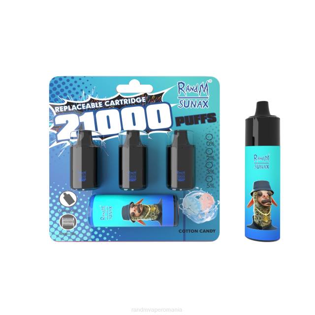 RandM Tornado Romania - RandM Sunax 21000 pod de control al fluxului de aer dispozitiv de vape înlocuibil 1buc HXFL273 vată de zahăr