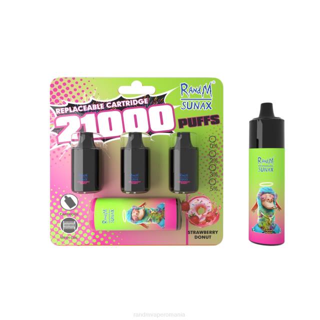 RandM Vapes - RandM Sunax 21000 pod de control al fluxului de aer dispozitiv de vape înlocuibil 1buc HXFL272 măr roșu lămâie