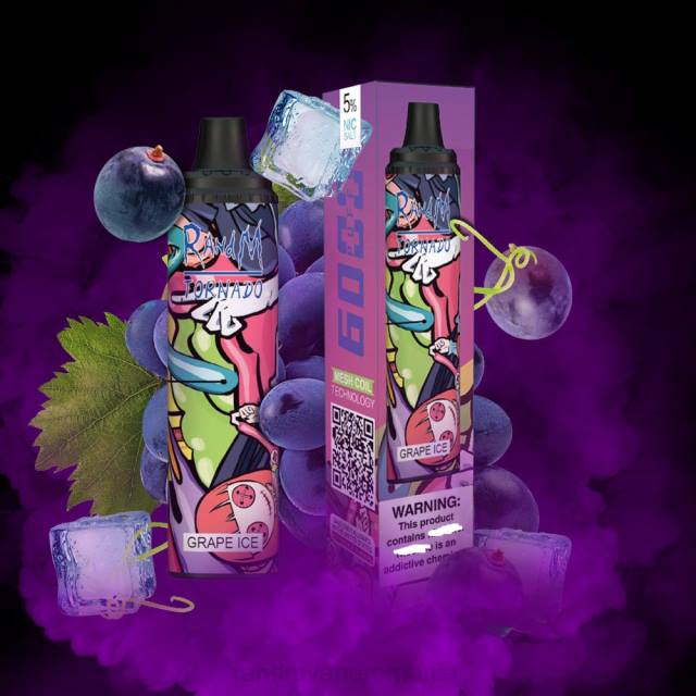 RandM Tornado Bucharest - RandM Tornado 6000 dispozitiv de control al fluxului de aer vape pod 1buc HXFL284 gheață de struguri