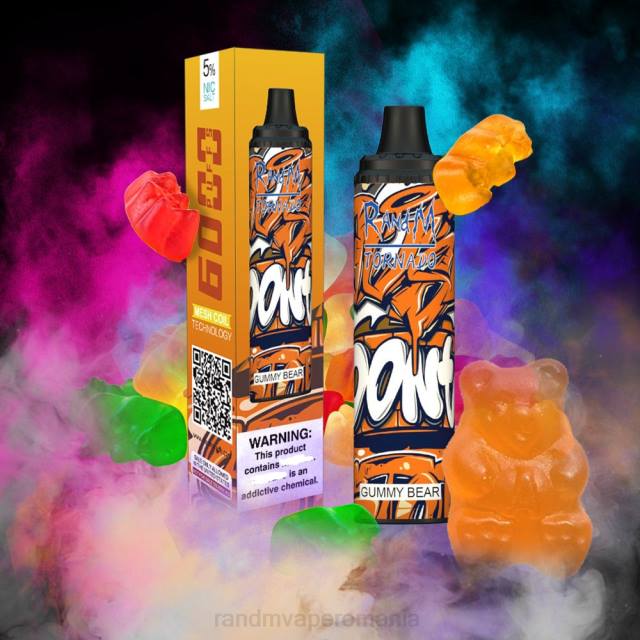RandM Tornado Disposable Vape - RandM Tornado 6000 dispozitiv de control al fluxului de aer vape pod 1buc HXFL279 măr roșu lămâie