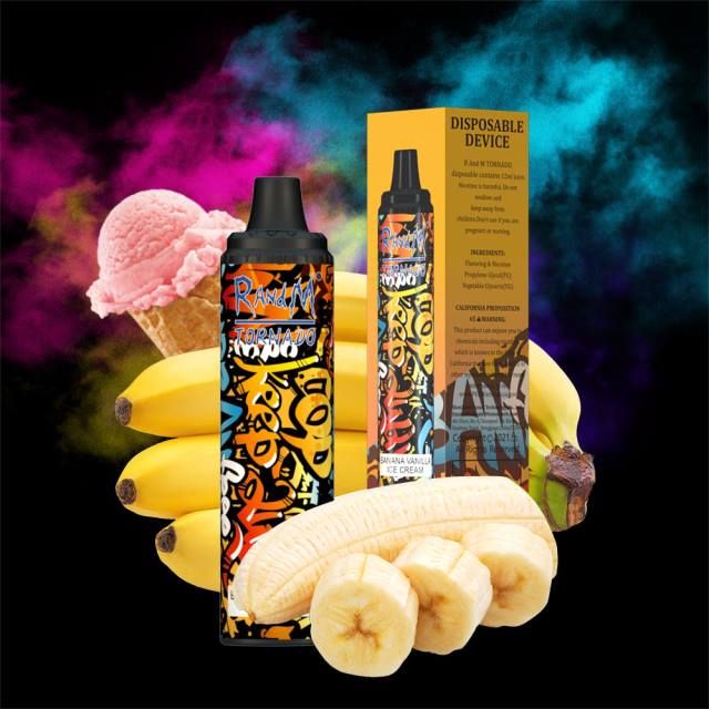 RandM Tornado Sale - RandM Tornado 6000 dispozitiv de control al fluxului de aer vape pod 1buc HXFL297 inghetata de banane vanilie