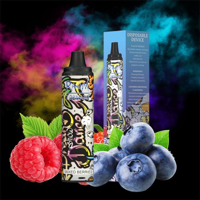 RandM Vape Romania - RandM Tornado 6000 dispozitiv de control al fluxului de aer vape pod 1buc HXFL291 fructe de padure amestecate