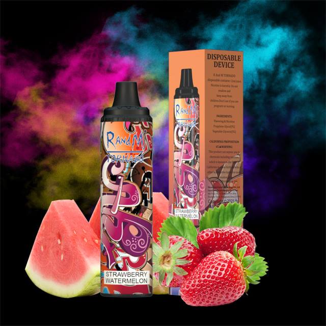 RandM Vapes - RandM Tornado 6000 dispozitiv de control al fluxului de aer vape pod 1buc HXFL292 pepene verde de căpșuni