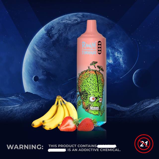 RandM Tornado Bucharest - RandM Tornado Dispozitiv 9000 vape pod 1 buc versiunea 1 HXFL134 banană căpșuni