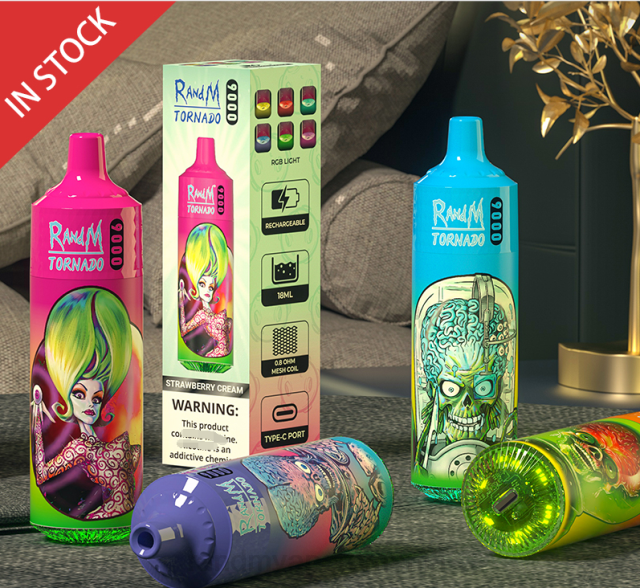 RandM Tornado Disposable Vape - RandM Tornado Dispozitiv 9000 vape pod 1 buc versiunea 1 HXFL139 kiwi guava fructul pasiunii