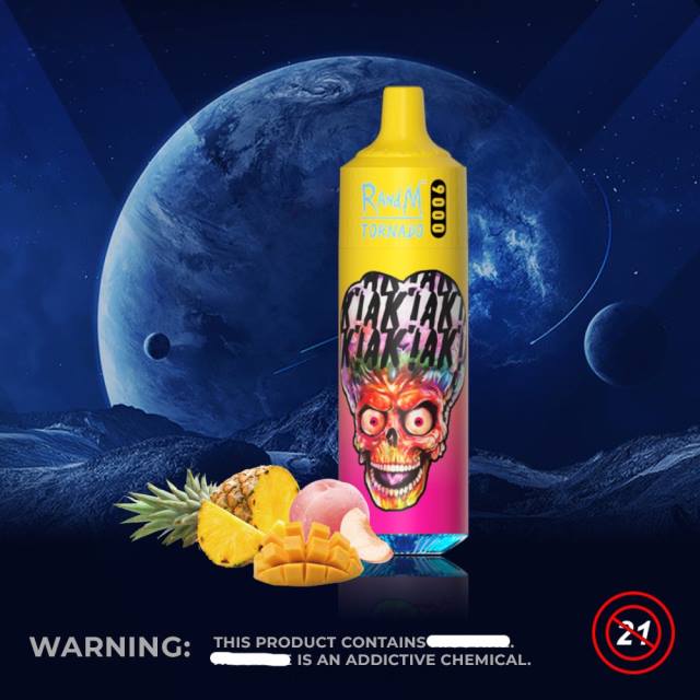 RandM Tornado Romania - RandM Tornado Dispozitiv 9000 vape pod 1 buc versiunea 1 HXFL133 ananas mango cu piersici