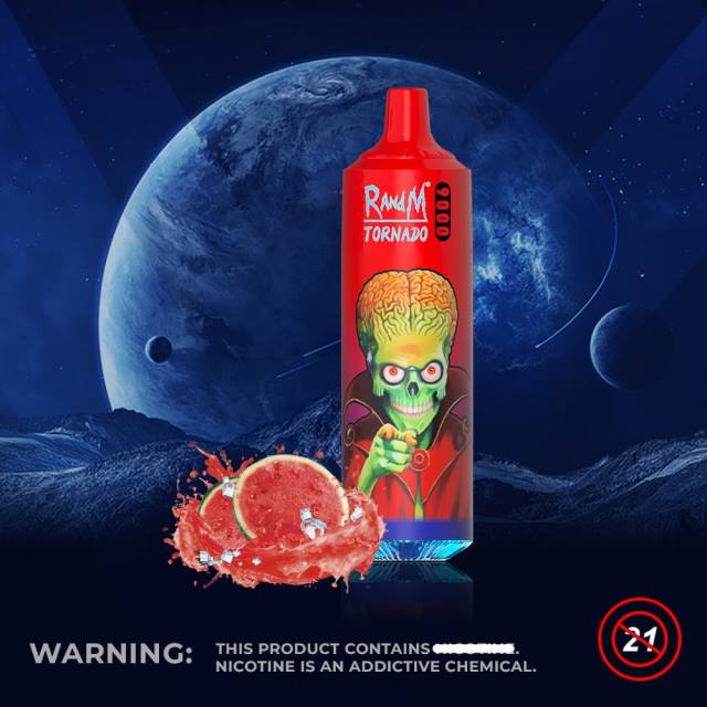 RandM Tornado Sale - RandM Tornado Dispozitiv 9000 vape pod 1 buc versiunea 2 HXFL147 gheață de pepene verde