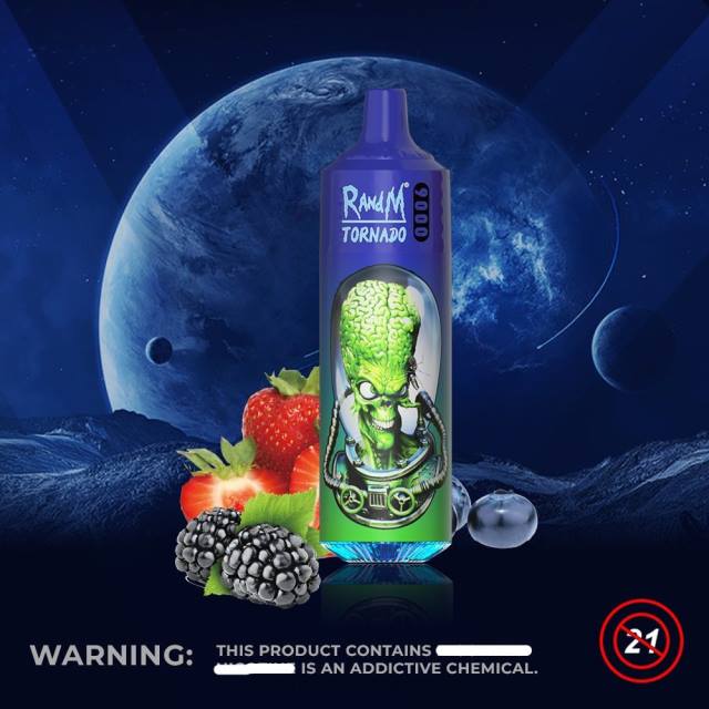 RandM Vape Romania - RandM Tornado Dispozitiv 9000 vape pod 1 buc versiunea 2 HXFL141 fructe de padure amestecate