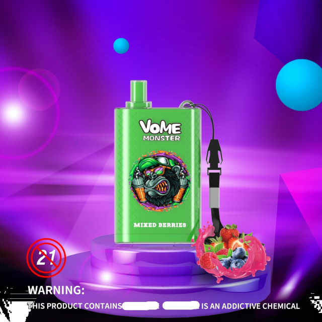 RandM Vape Sale - RandM Vome Monster 10000 dispozitiv de control al fluxului de aer vape pod 1buc HXFL278 fructe de padure amestecate