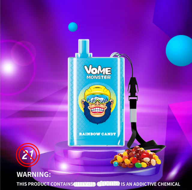 RandM Vape Sale - RandM Vome Monster 10000 dispozitiv de control al fluxului de aer vape pod 1buc HXFL278 fructe de padure amestecate
