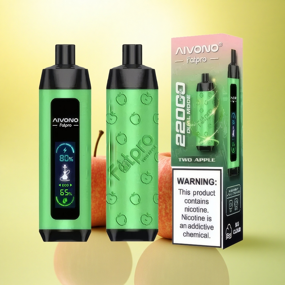 Aivono Aim Fatpro 22000 Puffs Două Mere 5% Nicotină 28ml 600mAh