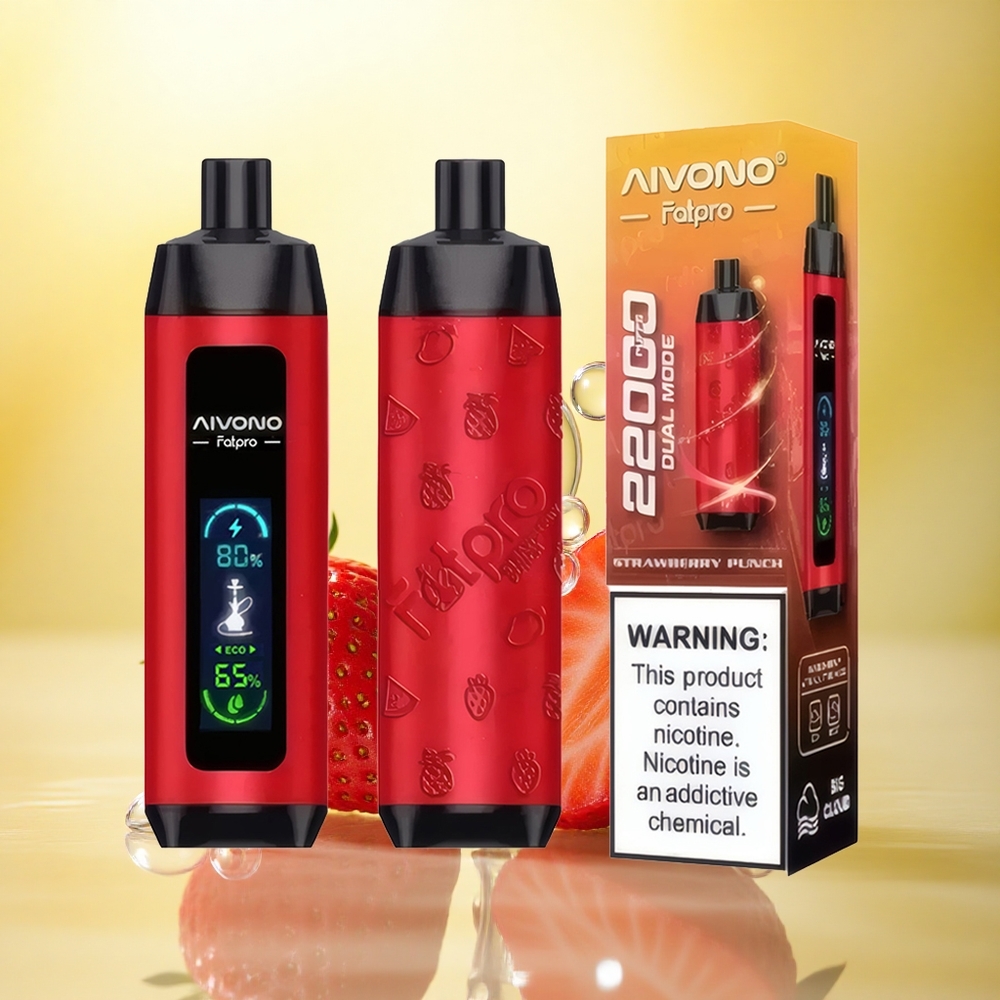 Aivono Aim Fatpro 22000 Puffs Pumn de Căpșuni cu 5% Nicotină și 600mAh