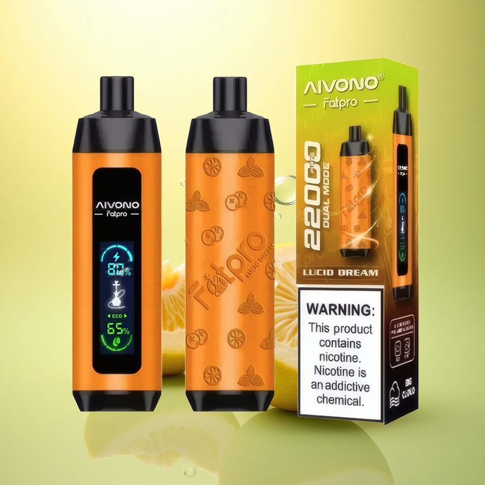 Aivono Aim Fatpro 22000 Puffs Vis Alb (0%,2%,3%,5% Nicotină, 600mAh)