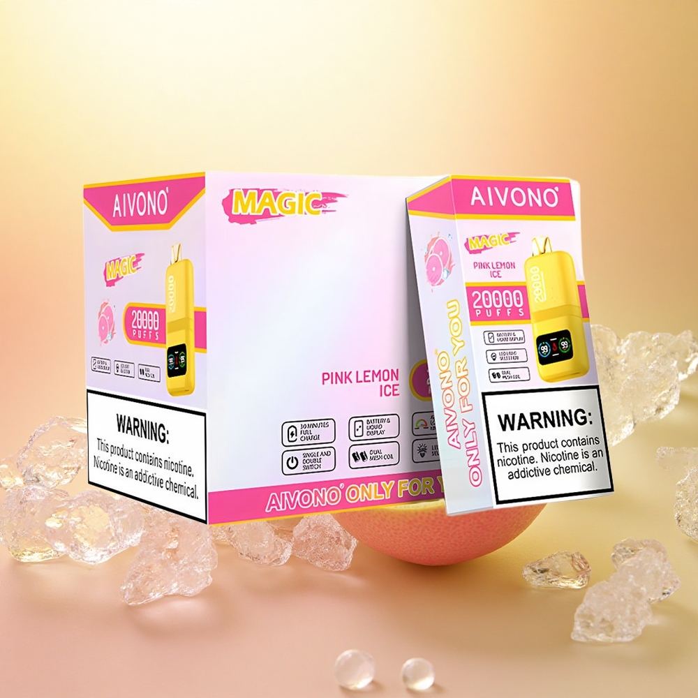 Aivono Aim Magic 20000 Puffs Gheață de Lămâie Roz cu 5% Nicotină și 600mAh