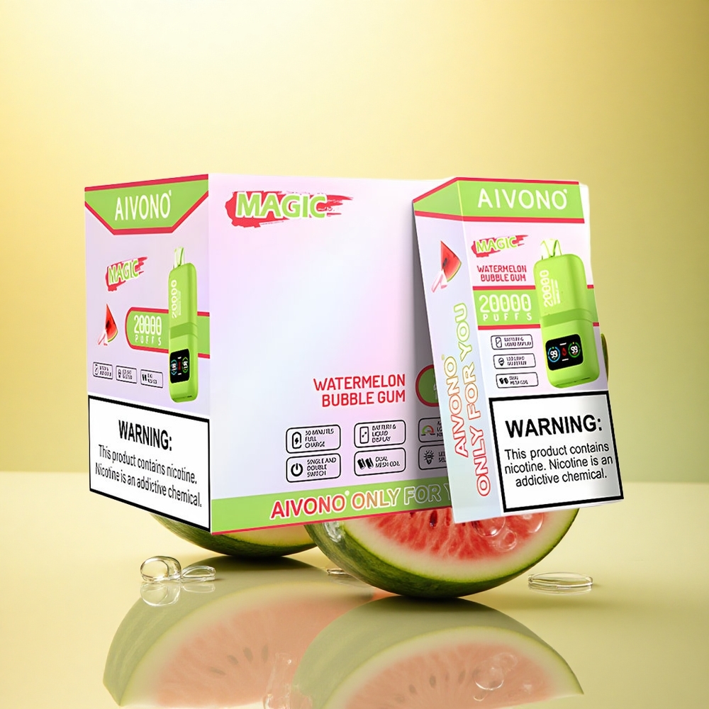 Aivono Aim Magic 20000 Puffs Gumă de mestecat pepene verde cu 5% nicotină și baterie 600mAh